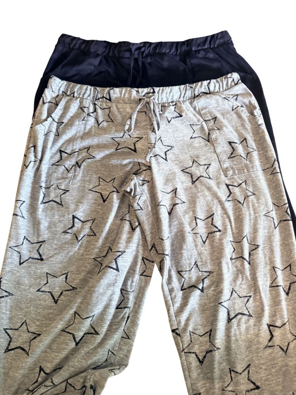 Lucky Brand 2-Pack Straight Leg Lounge Pants XL Navy/Grey Star With  Pockets